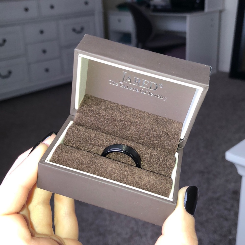 Triton tungsten wedding band for men